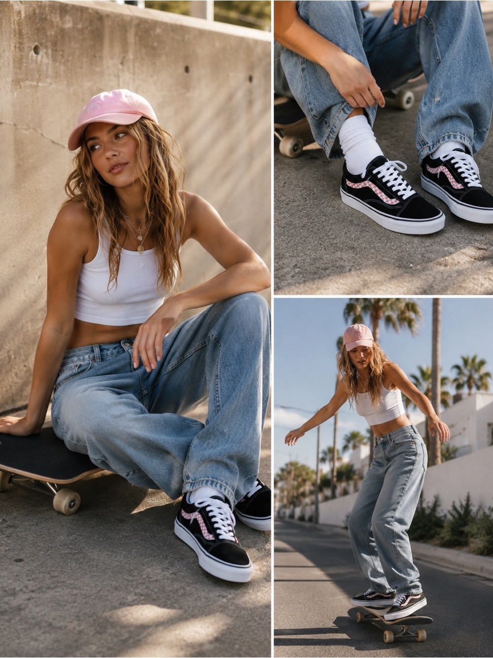 Vans Black and White Checkerboard Old Skool Sneakers
